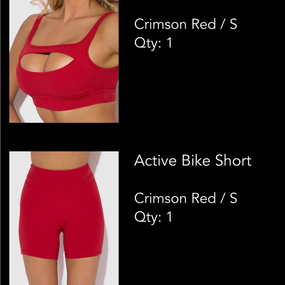 Frederick's of Hollywood Bold Red Activewear - Picture 9 of 9